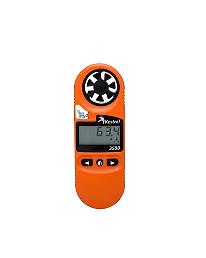 Kestrel 3500FW Fire Weather Meter Pro Digital Psychrometer Altimeter Anemometer, Blaze Orange (OB-KEST-0835FWORA)