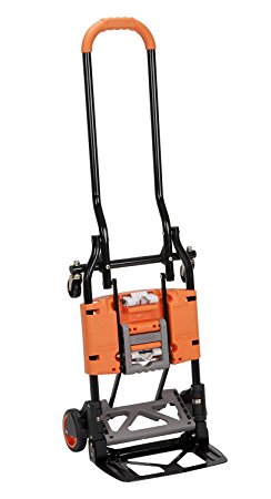 Cosco Shifter 300-Pound Capacity Multi-Position Folding Hand Truck and Cart, Orange