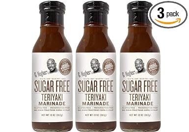 G Hughes Sugar Free Original Teriyaki Sauce 13 oz (3 Pack)