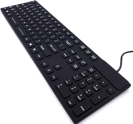 DSI Waterproof Silicone Keyboard with Number Pad IP68 Industrial Rugged IKB105