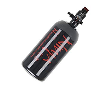 Ninja Paintball Compressed HPA Air Tank w/Adjustable Regulator Sizes