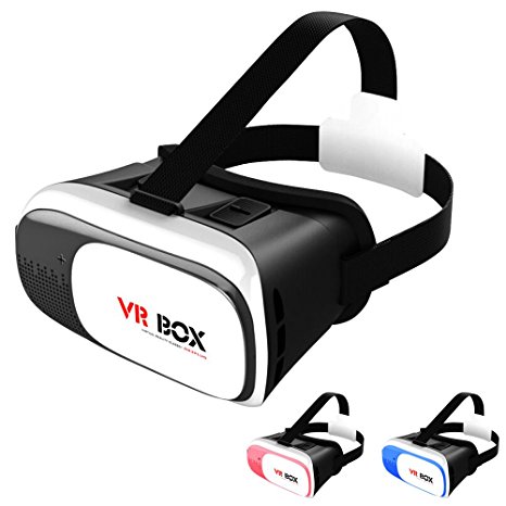 ATETION 3D VR Virtual Reality Headset,vr box,VR glasses,3D Video Movie Glasses For 3.5~6.0" Smartphones iPhone 6 iPhone6 plus Samsung Galaxy IOS Android Cellphones（black）