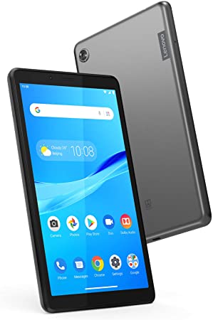 Lenovo Tab M7, 7" Android Tablet, Quad-Core Processor, 1.3GHz, 16GB Storage, Bluetooth, WiFi, 10 Hour Battery, Android 9 Pie Go, ZA55012US, Onyx Black