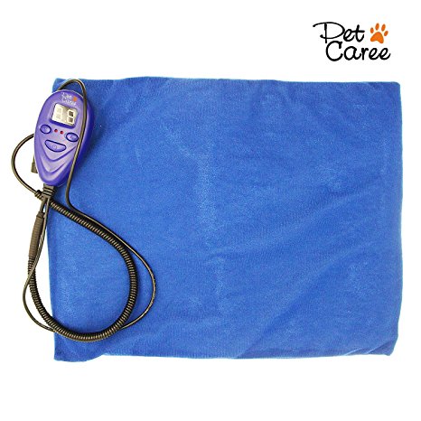 Heating Pads for Pets, Electric Heating Pad for Dogs &Cats Warming Dog Beds Pet Mat with Chew Resistant Cord Soft Removable Cover