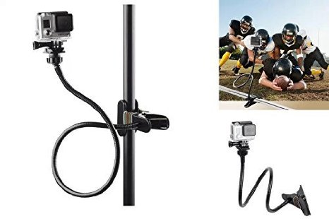 Oumers Clamp Mount For GoPro Camera, Adjustable 27" Neck Gooseneck Flex Clamp Clip Tripod Mount For GoPro Hero HD, Hero 4, Hero 3 , Hero 3, Hero 2, Hero 1, GoPro Camera Accessories