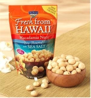 MacFarms Fresh from Hawaii Dry Roasted Macadamia Nuts with Sea Salt, 2Pack (24 oz Each) Wxskht