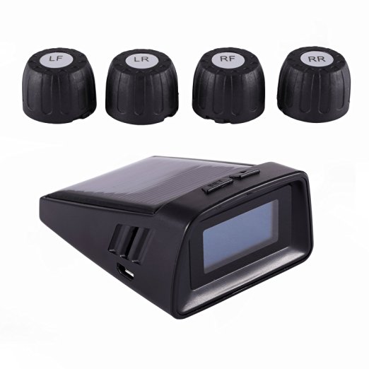 VICTONY Tire Pressure Monitor System Solar Energy TPMS with 4 Sensors Protect Your Safety