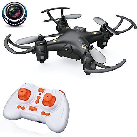 QuadPro CM5 Mini RC Quadcopter-Drone with camera, 2.4GHZ 4CH 6-axis Gyro Remote Control Rc Nano quadcopter Drone with 0.3MP HD Video camera（Black）