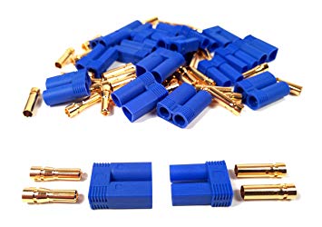 10 Pairs EC5 Battery Connector Plugs By Apex RC Products - Bullet Banana Style Lipo Male Female Sets #1535