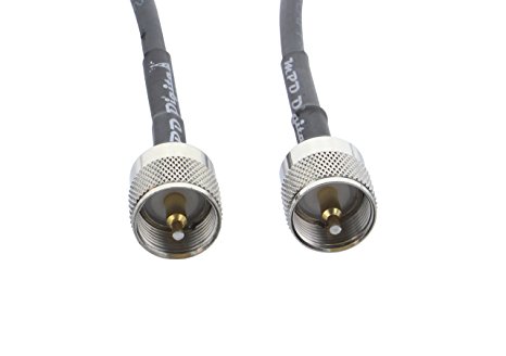 MPD Digital RG58-PL259-PL-259-male-2FT RG58 coaxial cable pigtail jumper with UHF PL-259 male connectors MILSPEC MIL-C-17 RF coaxial cable (2 FT)