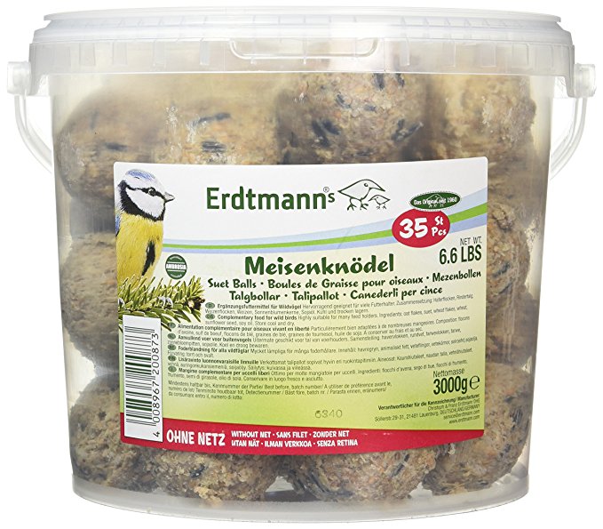 Erdtmanns Suet Balls, no nets, in Tub (Pack of 35)