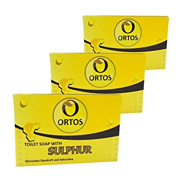 Sulphur 10 % Sulphur Soap Mites Scabios Acne Blackheads and Spots Helps Blocked Pores and Oily Skin Psoriasis, Dandruff, Seborrheic Dermatitis and Eczema - Special Offer 300grams