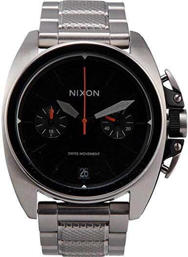Nixon Mens The Anthem Chrono Watch - Silver/Black