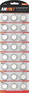 24 Pack LR44 AG13 Battery - [Ultra Power] Premium Alkaline 1.5 Volt Non Rechargeable Round Button Cell Batteries for Watches Clocks Remotes Games Controllers Toys & Electronic Devices - 2020 Exp Date