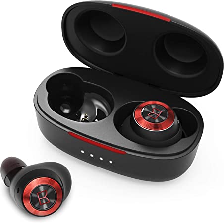 Monster Achieve 100 AirLinks Wireless Earbuds, Bluetooth 5.0 in-Ear TWS Stereo Headphones, Built-in Mics for Clear Calls, USB-C Quick Charge, 24-Hour Playtime, Single/Twin Mode for iPhone/Android