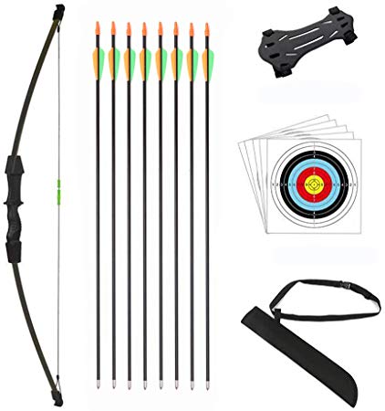 dostyle Outdoor Youth Recurve Bow and Arrow Set Children Junior Archery Training Toy for Kid Teams Game Gift