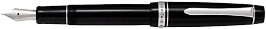 Pilot Fountain Pen Custom Heritage 912, Black Body, PO-Nib (FKVH-2MR-B-PO)