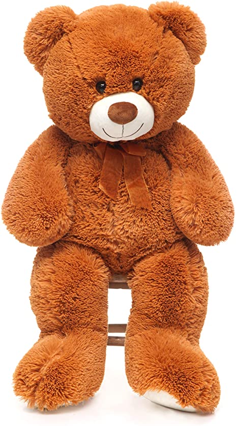 CYBIL HOME Giant Teddy Bear Soft Plush Bear Stuffed Animal for Girlfriend Kids,Brown,35 Inches