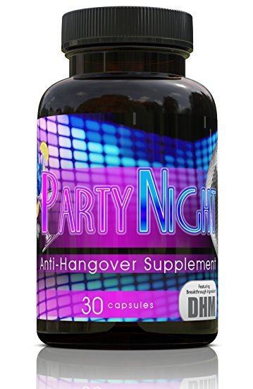 Party Night Anti-Hangover Supplement | 300mg Dihydromyricetin DHM | Your Best Solution to Live Without a Hangover!