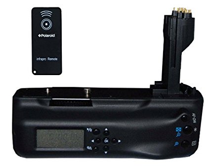 Polaroid Wireless LCD Display Performance Battery Grip For Canon Eos 5D Mark II Digital Slr Camera - Remote Shutter Release Included