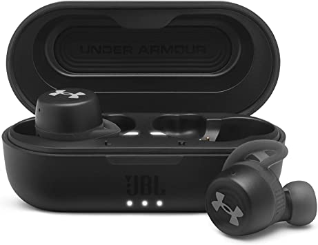 JBL Under Armour True Wireless Streak: Ultra-Compact in-Ear Sport Headphones - Black (UAJBLSTREAKBLKAM)