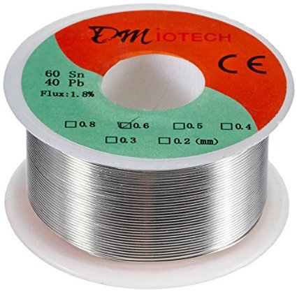 DMiotech® 0.6mm 100g 60/40 Tin Lead Roll Soldering Solder Wire Reel