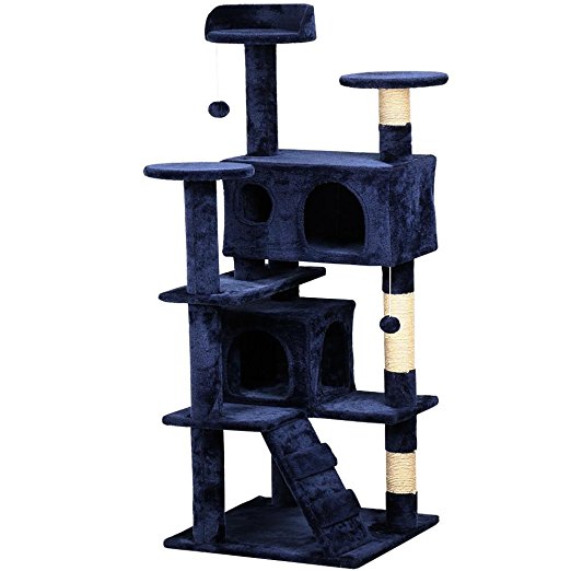 Yaheetech Cat Tree Scratcher Play House Condo Furniture