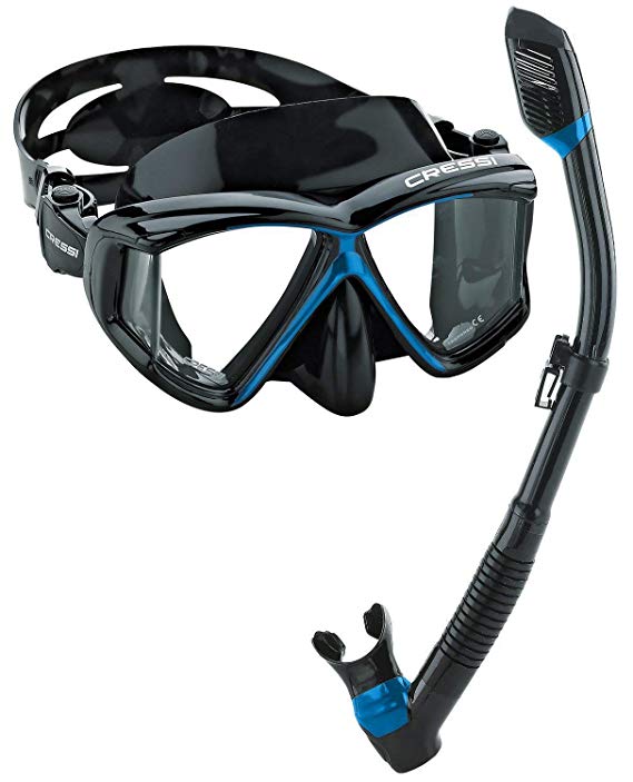 Cressi Panoramic Wide View Mask Dry Snorkel