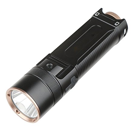 Leyic Powerful Rechargeable Flashlight / Bike Light - Max 1200lm - Up to 24 Hours of Continuous Using Time