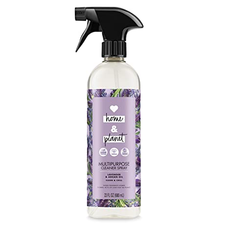 Love Home and Planet Multipurpose Cleaner Spray, Lavender & Argan Oil, 23 oz