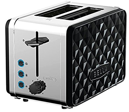 Bella Diamonds 2-Slice Toaster, Black