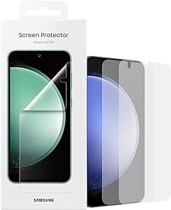 SAMSUNG Galaxy S23 FE Phone Screen Protector, Protective Display Cover Shield with Touch Sensitivity, Anti-Scratch, Anti-Fingerprint, Easy Installation, US Version, EF-US711CTEGUS, Transparent