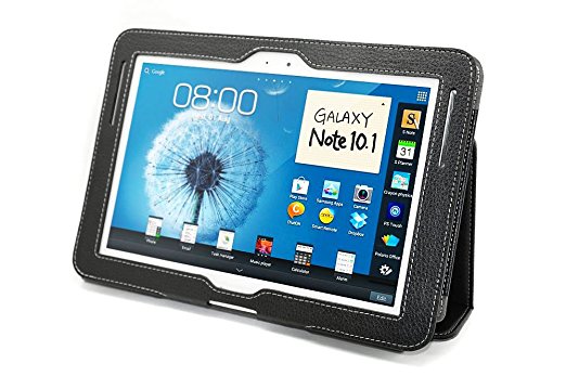 Acase Samsung Galaxy Note 10.1 inch tablet Leather Case Cover with Open Slot for S Pen for New 2012 16G 32G 3G 4G Wifi N8000 N8010