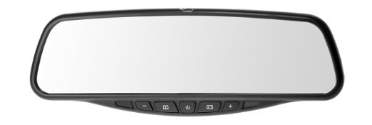 Yada BT53355M-1 Matte Black Digital Wireless Backup Camera with 35 Mirror Monitor