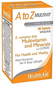 HealthAid A to Z Multivit - 90 Vegan Tablets