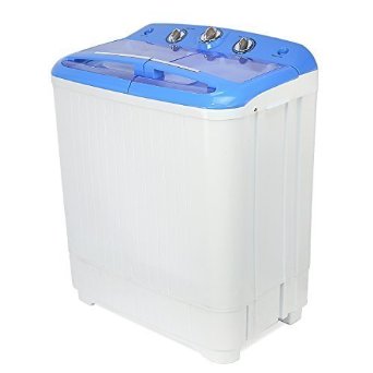 XtremepowerUS Electric Mini Washer and Spin Cycle Portable Washing Machine With Built in Pump