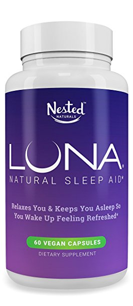 LUNA - #1 Natural Sleep Aid on Amazon - Herbal, Non-Habit Forming Sleeping Pill (Made with Valerian, Chamomile, Passionflower, Lemon Balm, Melatonin & More!) - IntraNaturals Lifetime Guarantee