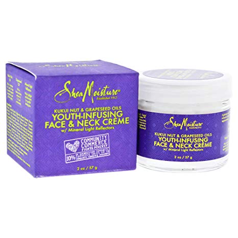 Shea Moisture Kukui Nut & Grapeseed Oils Youth-infusing Face & Neck Cream for Unisex, 2 Ounce