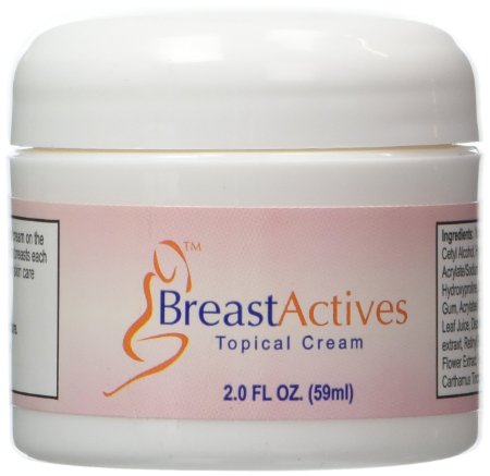 Breast Actives All Natural Breast Enhancement Cream - Natural Formula for Natural Breast Enhancement - 2 oz (1 Month Supply)