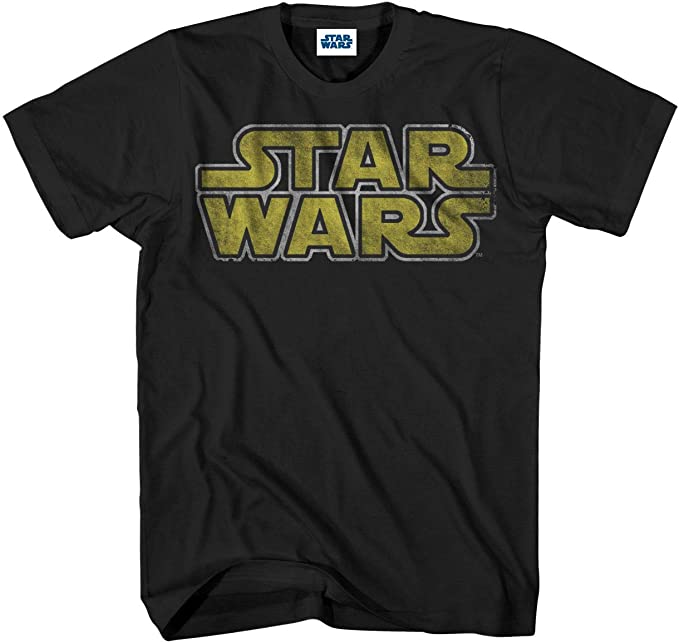 Star Wars Men's Classic Vintage Simple Logo T-Shirt