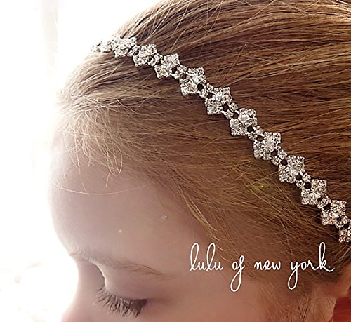 Girls Crystal Rhinestone Headpiece / Headband for Wedding, Pageant, Flower Girl, First Communion - MADISON design.