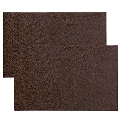 DanziX 2 Pack Leather Repair Patch, Leather Repair Kit for Couch Furniture Sofas Car Seats,Jackets,Handbags,Cushion-8x11inch(Dark Brown)