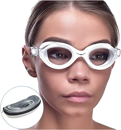 AqtivAqua Clear Optics Swim Goggles // Swimming Workouts - Open Water // Indoor - Outdoor Line