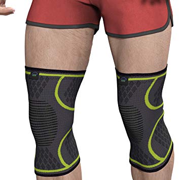 Modvel Compression Knee Sleeve (1 Pair) - FDA Approved, Knee Brace Support for Arthritis, ACL, Running, Biking, Basketball Sports, Joint Pain Relief, Meniscus Tear, Faster Injury Recovery.