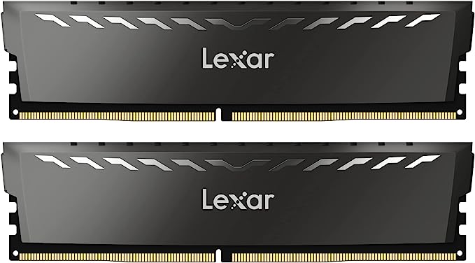 Lexar THOR DDR4 RAM 16GB Kit (8GB x 2) 3200 MHz, DRAM 288-Pin UDIMM Desktop Memory, XMP 2.0 High Performance Computer Memory, CL16-18-18-38, 1.35V (LD4BU008G-R3200GDXG)