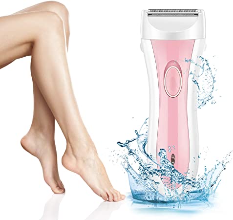 Electric Lady Shaver, Wet and Dry Rechargeable Shaver Bikini Trimmer Body Hair Removal for Legs and Underarms Painless, 3 in 1 Blade Easy and Quick Women Shavers