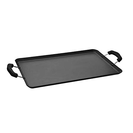 Hamilton Beach HAA105 11 inch griddle Aluminum Teflon Classic non-stick, 19" x 11", Black