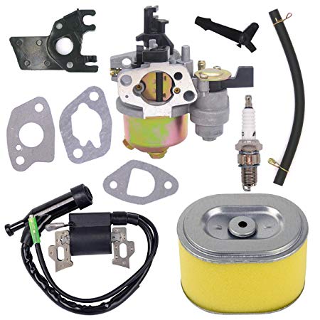 Atoparts Carburetor Carb Kit with Ignition Coil Recoil Starter Air Filter for Honda Gx140 Gx160 Gx200 5.5hp 6.5hp Engine Generator Lawn Mower Motor