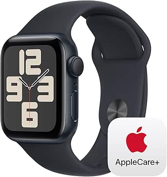 Apple Watch SE GPS 40mm Midnight Aluminum Case with Midnight Sport Band - S/M