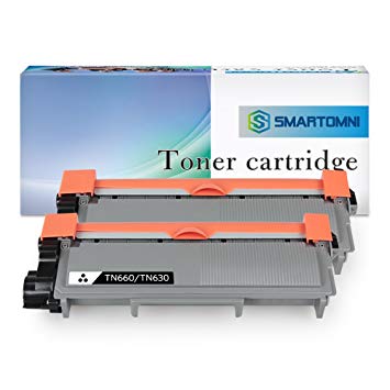 S SMARTOMNI 2 Pack Compatible Replacement for Brother TN660 TN630 Toner Cartridge Using with Brother HL-L2340DW HL-L2300D HL-L2380DW L2360DW MFC-L2700DW L2740DW DCP-L2540DW L2520DW Printer